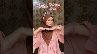 10 Sec No Pin Hijab Style For Girls By Areeba_Tahir_