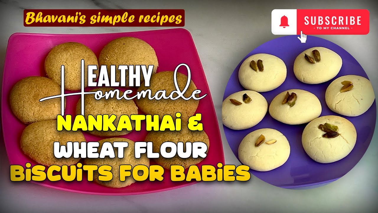 Homemade Nankhatai and Wheat Flour Biscuits Recipes in Telugu Healthy