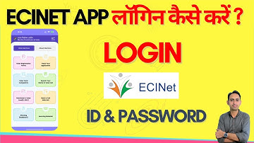 How to create Ecinet app password | How to login to Eci Net app?