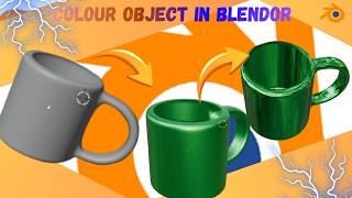 How to Add Color to Objects in Blender 3D | Hindi Tutorial 🎨#Blender3D #blendertutorial