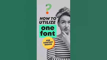 How to Utilize One Font for Creating Memorable Content | PART ONE | #fonts #designtips #canva