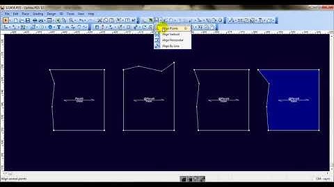 Optitex PDS Align Points, Vertical, Horizontal, By Line