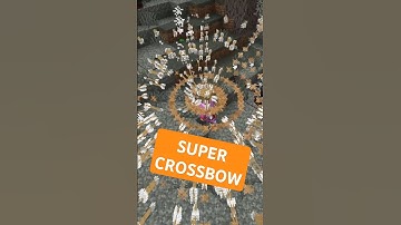 A crossbow that shoots in 360 degrees in Minecraft