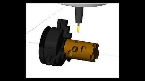 SolidCAM 4-Axis Edge Breaking simulation