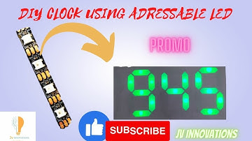 Arduino clock || addressable led||  ws2812b || Jv innovations #arduino #diy #ws2812