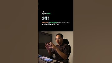 ✅Python program to calculate the distance between the points (x1, y1) and (x2, y2)