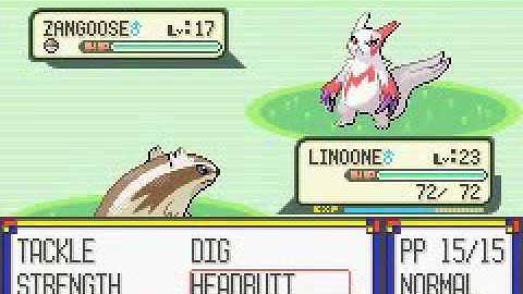 Pokemon Ruby - Where to find Zangoose
