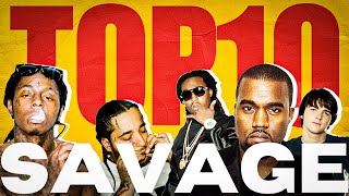 RAPPERS TOP 10 SAVAGE MOMENTS