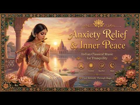 Anxiety Relief & Inner Peace Raga Indian Classical Music for Tranquility | Quiet Your Mind & Let Go