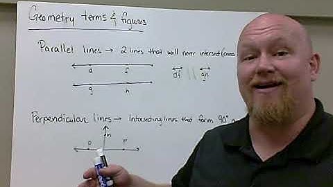 Geometry (4th Grade) #3  Parallel v  Perpendicular