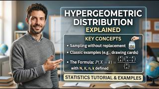 Lecture 23 | Hypergeometric Distribution Explained | Statistics Tutorial & Examples