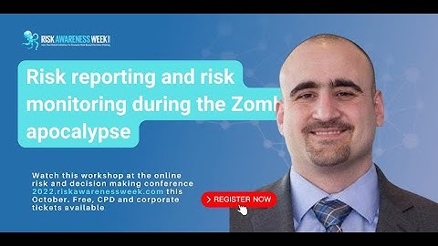 Benoit Ladouceu - Risk reporting and risk monitoring during the Zombie apocalypse - first 5 minutes