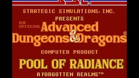 Advanced Dungeons & Dragons   Pool of Radiance Japan intro - Nintendo Entertainment System (NES)