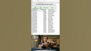 Fix messy date format in excel in 10 seconds! 💯 #excel #formula #shortcut