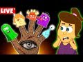 The Five Spooky Monster Finger Family | Halloween Songs for Kids by Annie and Ben | LIVE 🔴