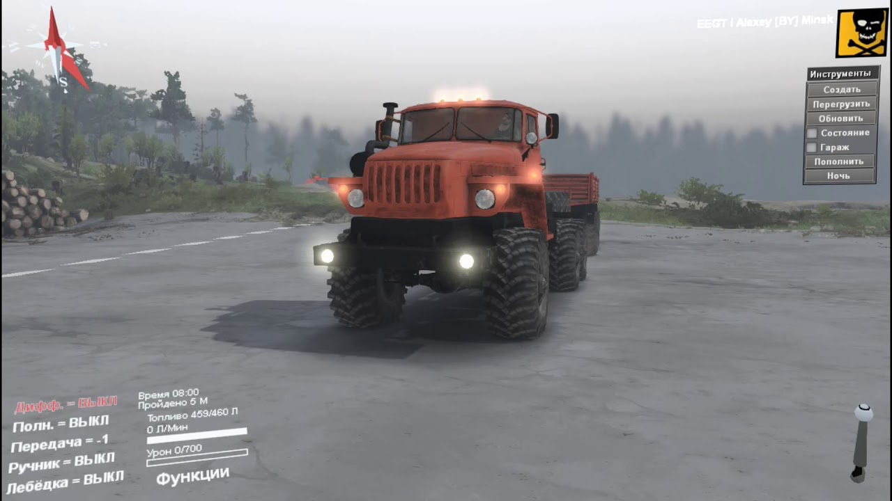 SpinTires, обзор на мод Урал-432010 SVE версия 1.1