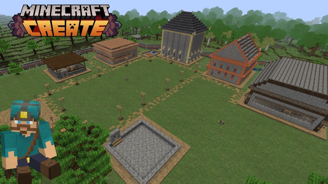 I Built a Industrial Town Create Mod Minecraft #7 - YouTube