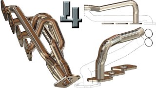 4-Project 37| Sport Car Exhaust Manifold | SolidWorks Tutorial : tube 2