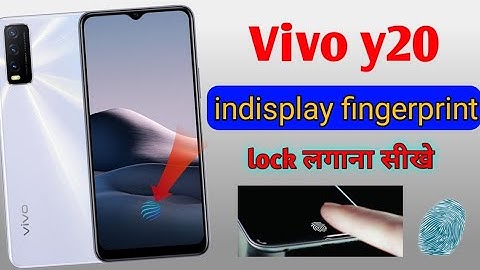 Vivo y20 display fingerprint lock Setting | Vivo y20 mein fingerprint display kaise lagaen