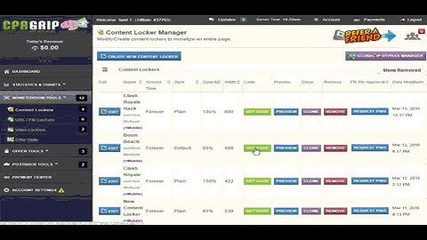 [Lesson 6] How to create Content Locker | of Boom Beach | of Cpagrip_Boom Beach Content Locker