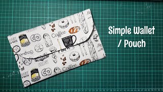 How to Sew: Simple Wallet - Pouch / Fabric Wallet | Tutorial | DIY | How to make / Sew