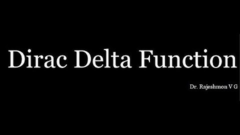 Dirac Delta Function 1