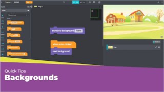 Tynker Quick Tips — Backgrounds