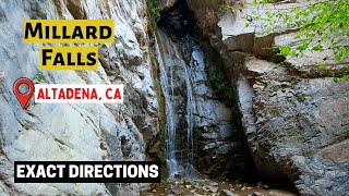 Hiking to Millard Falls-Waterfall-Exact Directions. Altadena, CA