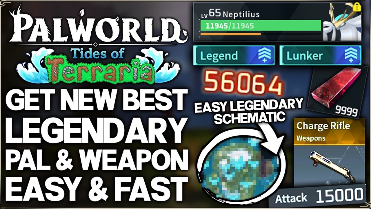 Palworld Tides of Terraria - Get New Best Legendary Charge Rifle ...