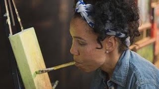 How This Incredible Artist Paints Without Using Her Hands