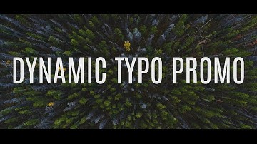 Dynamic Typo Promo - After Effects Template