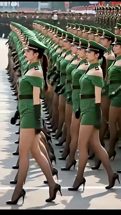 Elegance in Uniform | Army Girls March with Power & Pride 💪🚩#shorts #army #militaryparade