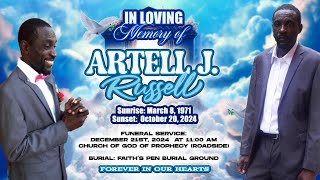 Committal of the late Artell J Russell
