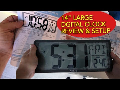 Slick LCD Clock for the Home Decor - XREXS 14\