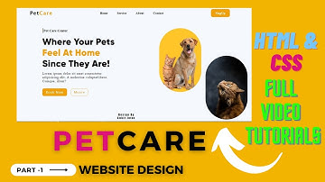 How to Make PetCare Website in HTML and CSS with Source code || @ankit_ki_code || Website Template