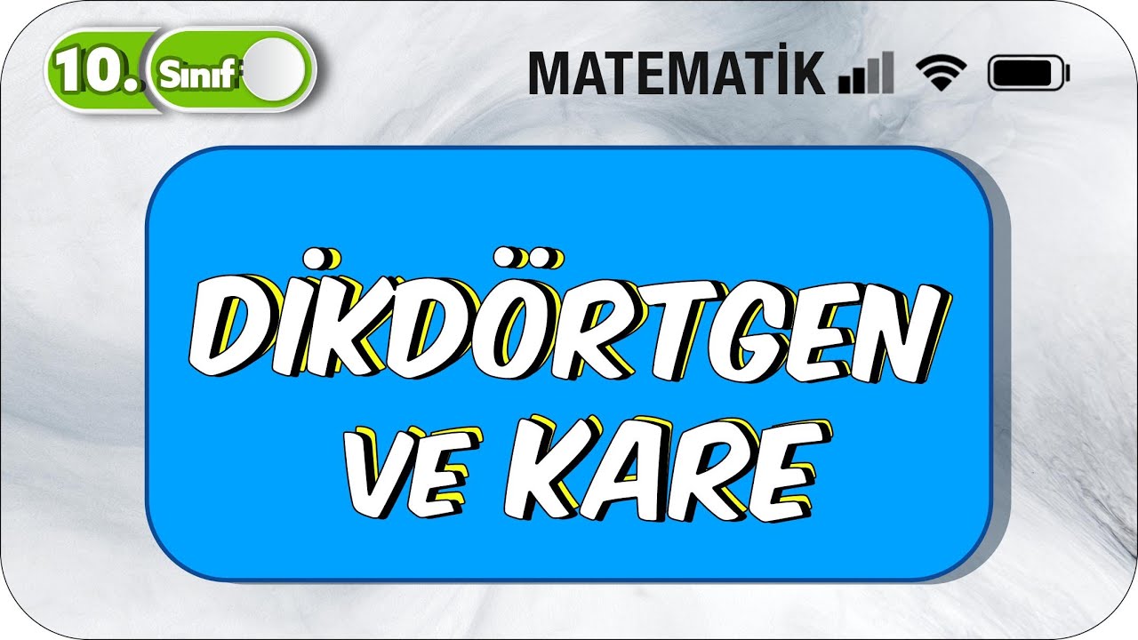 10. Sınıf Matematik Dikdörtgen ve Kare | Formüller | Basit Konu Anlatımı 📚#2023