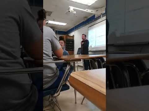 Teacher loses his cool with phones.