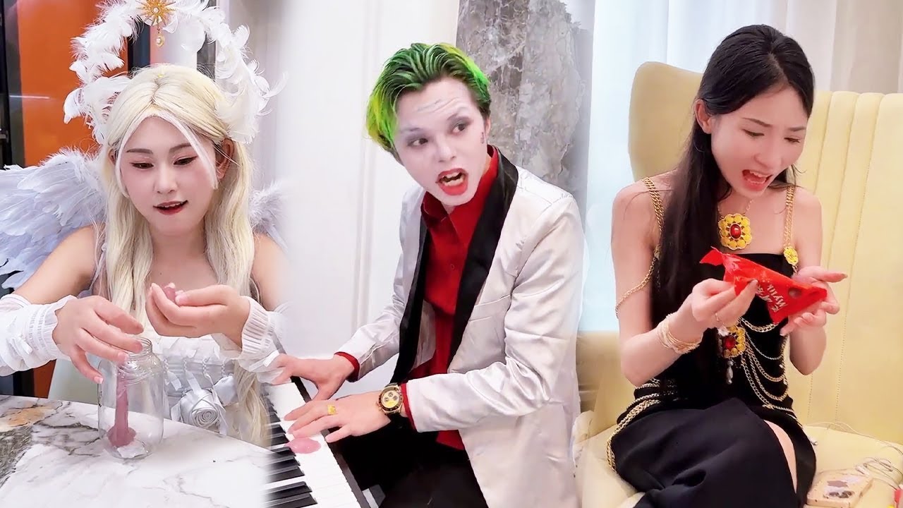 白天使欺负黑天使和小丑，是真生病了吗