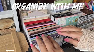 ASMR Organize With Me | Organizing my Journaling Supplies