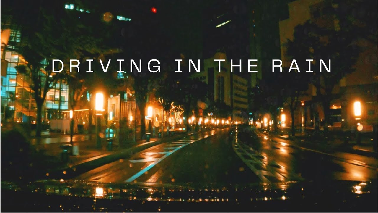 4K Driving in the Rain at Night with ASMR - YouTube