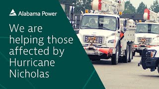 Alabama Power traveling to support Hurricane Nicholas victims in Texas