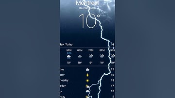 Thunderstorm iOS 9 Weather App