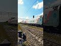 Электровоз ЭП2К с пассажирскам поездом с сообщением Оренбург - Санкт-Петербург