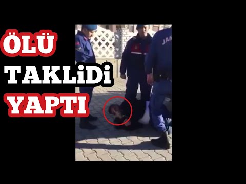 JANDARMAYA YAKALANINCA ÖLÜ TAKLİDİ YAPAN ADAM!