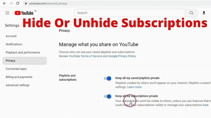 How To Hide And Show Your Subscriptions On YouTube (2023)