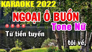 Ngoại Ô Buồn Karaoke Tone Nữ Nhạc Sống 2022 Trọng Hiếu
