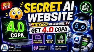 🤯 Download ALL VU Handouts &amp; Solved Past Papers in 1 Click | AI Solver | Quiz Generator