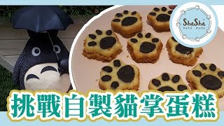【莎莎亂挑戰】高雄甜室-DIY幸福貓掌蛋糕｜DIY-Cat paws cake 