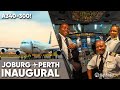 Backstage pass south african airways a340300 inaugural to perth