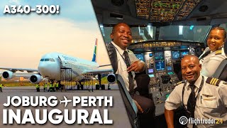 Backstage pass: South African Airways A340300 inaugural to Perth